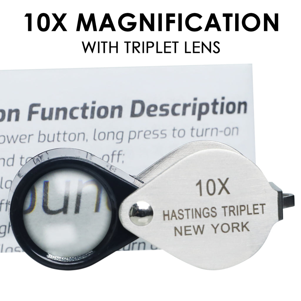 TK394PLUS High-quality Hasting Loupe 10x Magnification Jewelry Loupe M –  Tekcoplus Ltd.